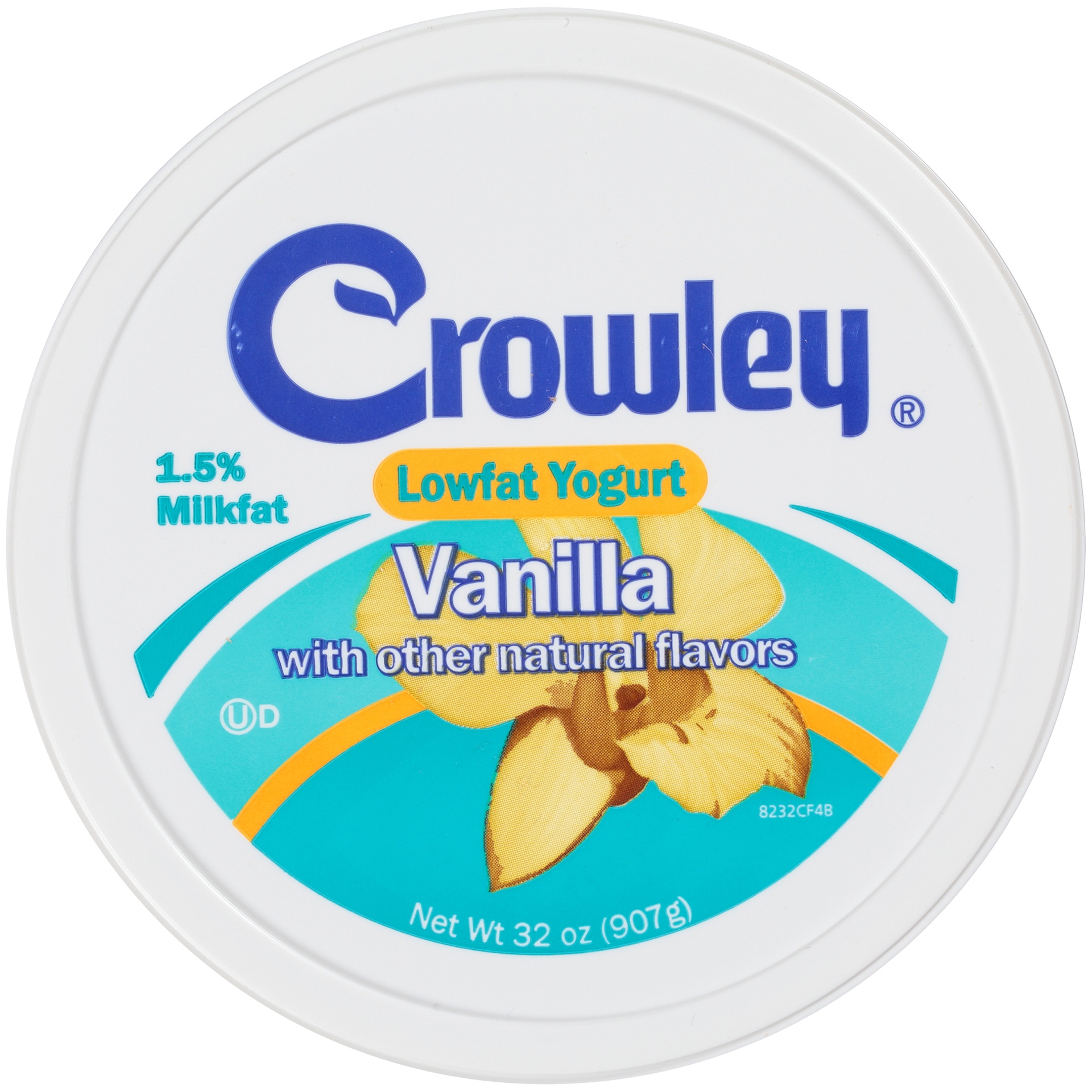 slide 6 of 7, Crowley Low Fat Vanilla Yogurt, 32 oz