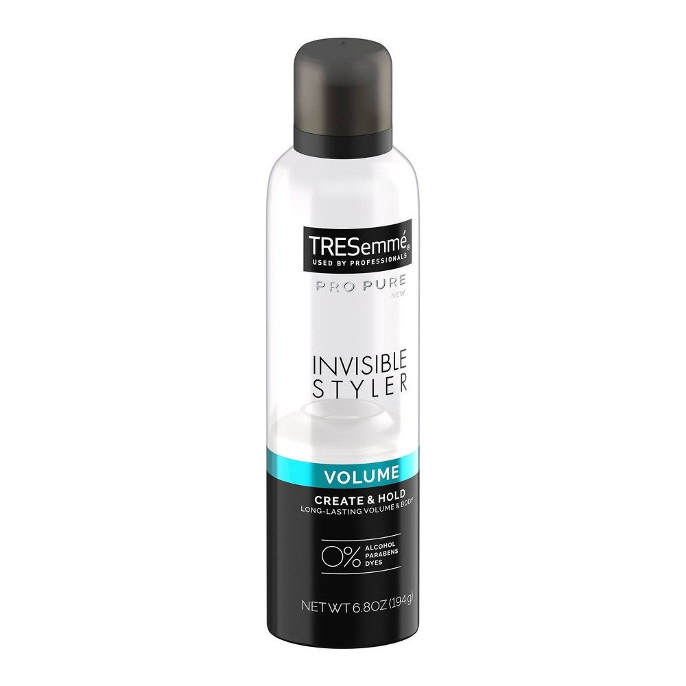 slide 9 of 9, TRESemmé Pro Pure Invisible Styler Volume Hair Styling Spray, 6.8 oz