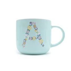 Holiday Home Blue Easter Monogram Mug