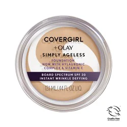 CoverGirl + Olay Wrinkle Defying Cream Foundation, Classic Ivory 210
