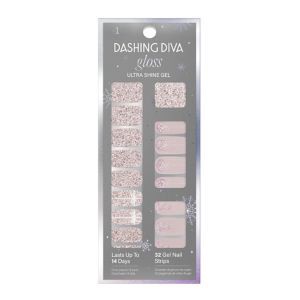 slide 1 of 1, Dashing Diva Gloss Gel Strip Palette, Holiday 2024 Collection, A Rose Holiday, 32 ct