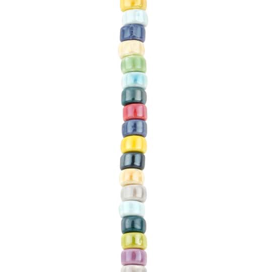 slide 1 of 3, Multicolor Ceramic Heishi Beads, 6mm By Bead Landing, 6 mm