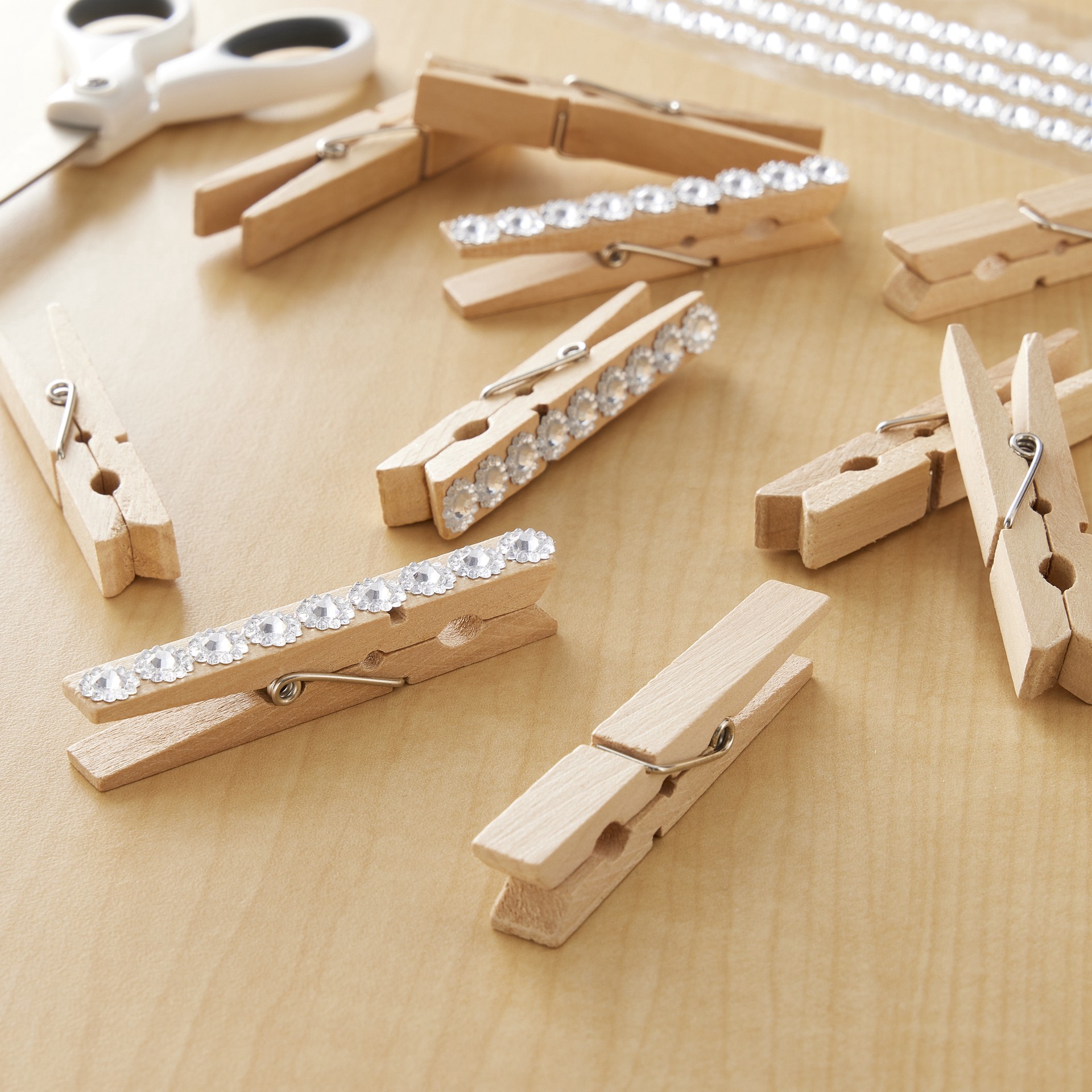 slide 2 of 4, Large Clothespins By Recollections Craft It, 73mm x 12mm