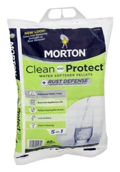 Morton Clean and Protect Plus Rust Defense Water Softener Pellets 40 lb