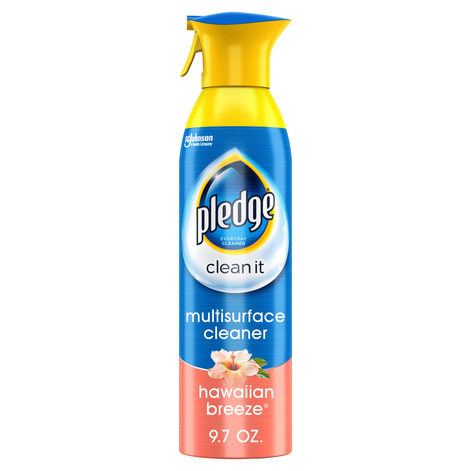 slide 1 of 2, Pledge Multi Surface Everyday Cleaner Spray with Glade Hawaiian Breeze, 9.7 oz