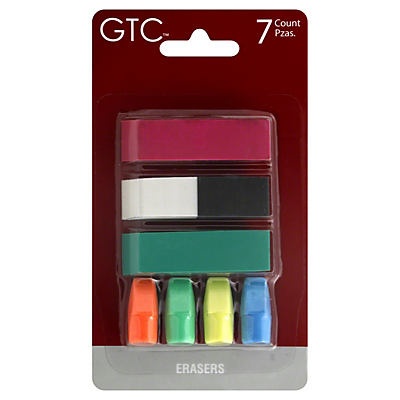 slide 1 of 1, GTC Assorted Erasers, 1 ct