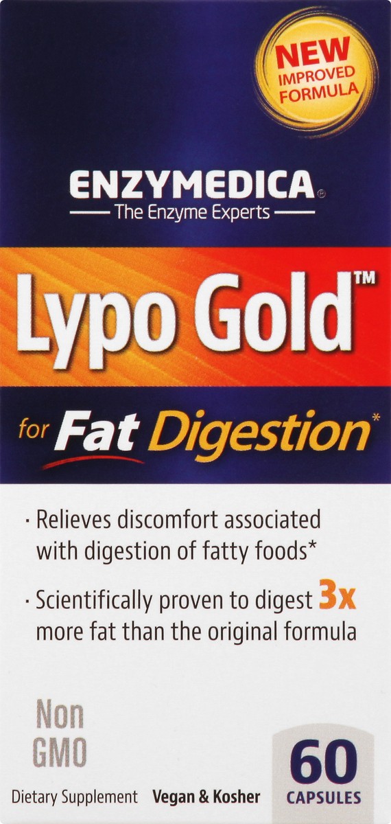 slide 1 of 13, Enzymedica Lypo Gold, 60 ct