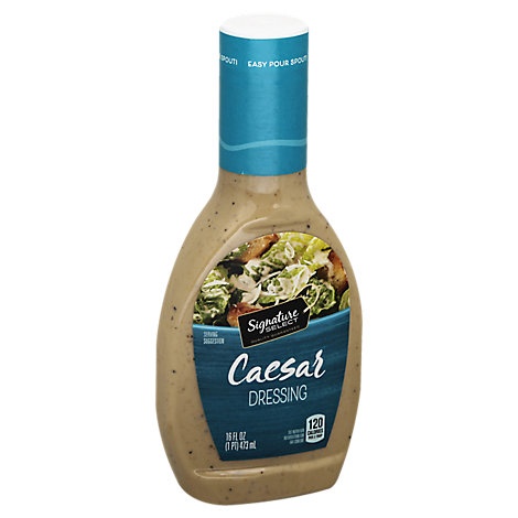 slide 1 of 1, Signature Select Dressing Caesar, 16 fl oz