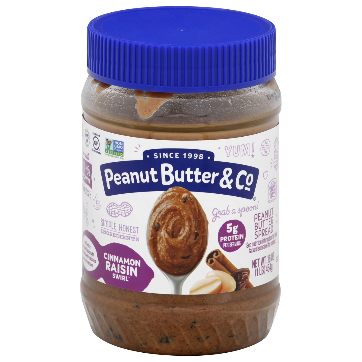 slide 1 of 8, Peanut Butter & Co. & Co Peanut Butter & Co. Cinnamon Raisin, 16 oz