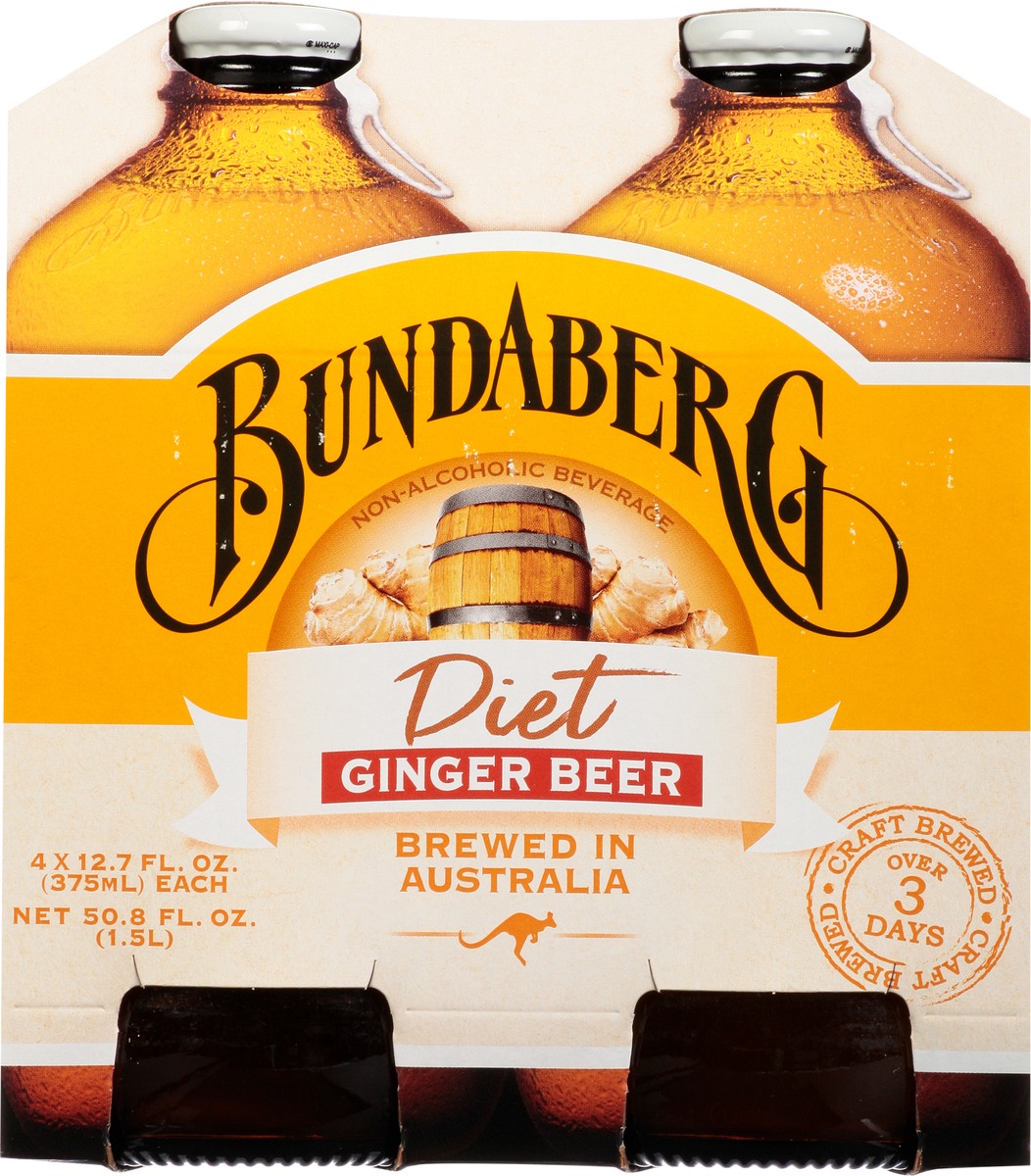 slide 5 of 14, Bundaberg Diet Ginger Beer 4 - 12.7 fl oz Bottles, 4 ct