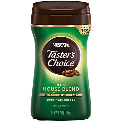 slide 1 of 4, Nescafé Instant Coffee Decaf House Blend Can, 7 oz