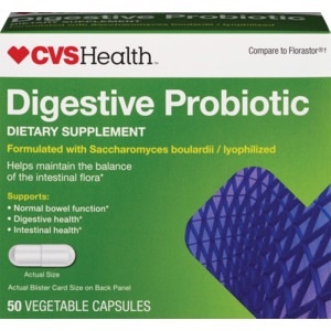 slide 1 of 1, CVS Health Digestive Probiotic Capsules, 50 ct
