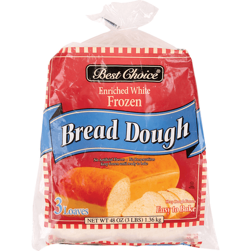 slide 1 of 1, Best Choice Enriched White Bread Dough 3 Loaves, 48 oz