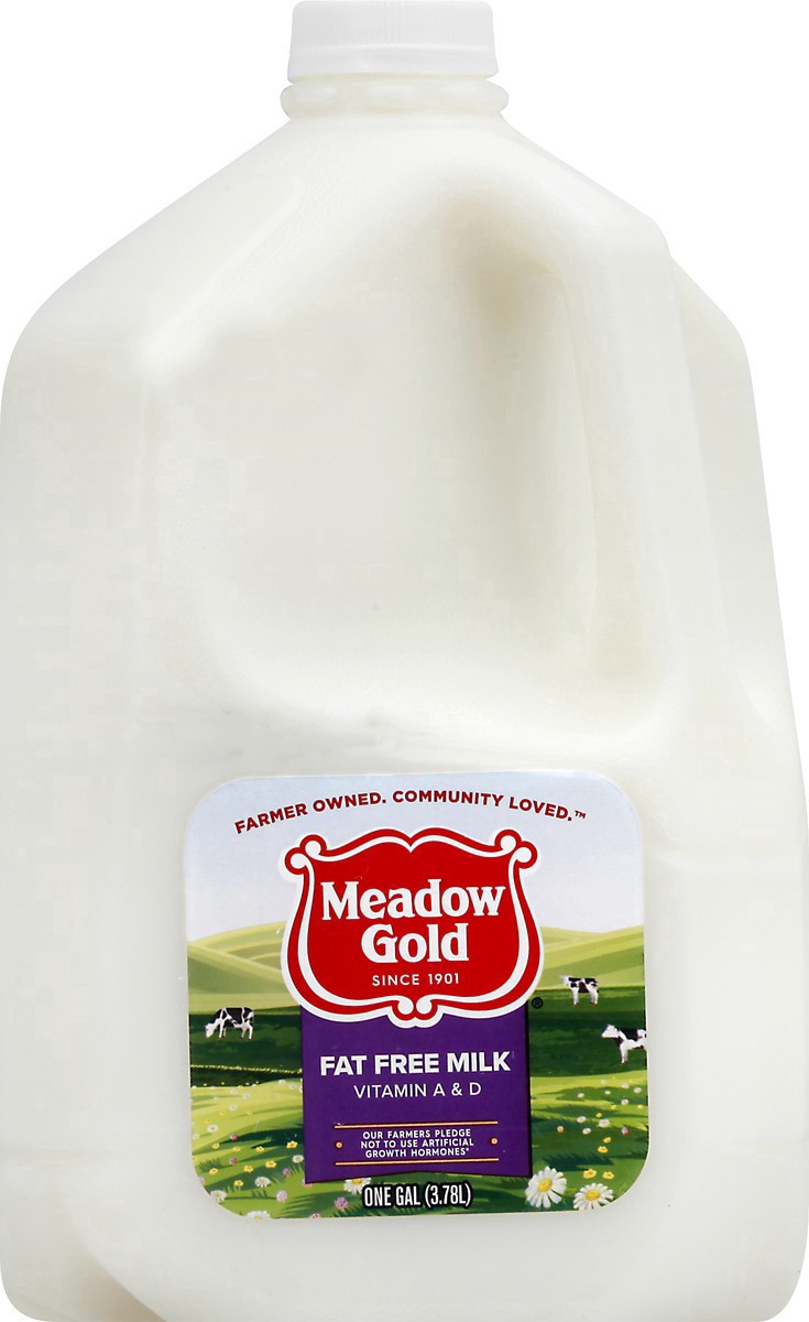 slide 15 of 18, Meadow Gold Skim Milk - 1gal, 1 gal