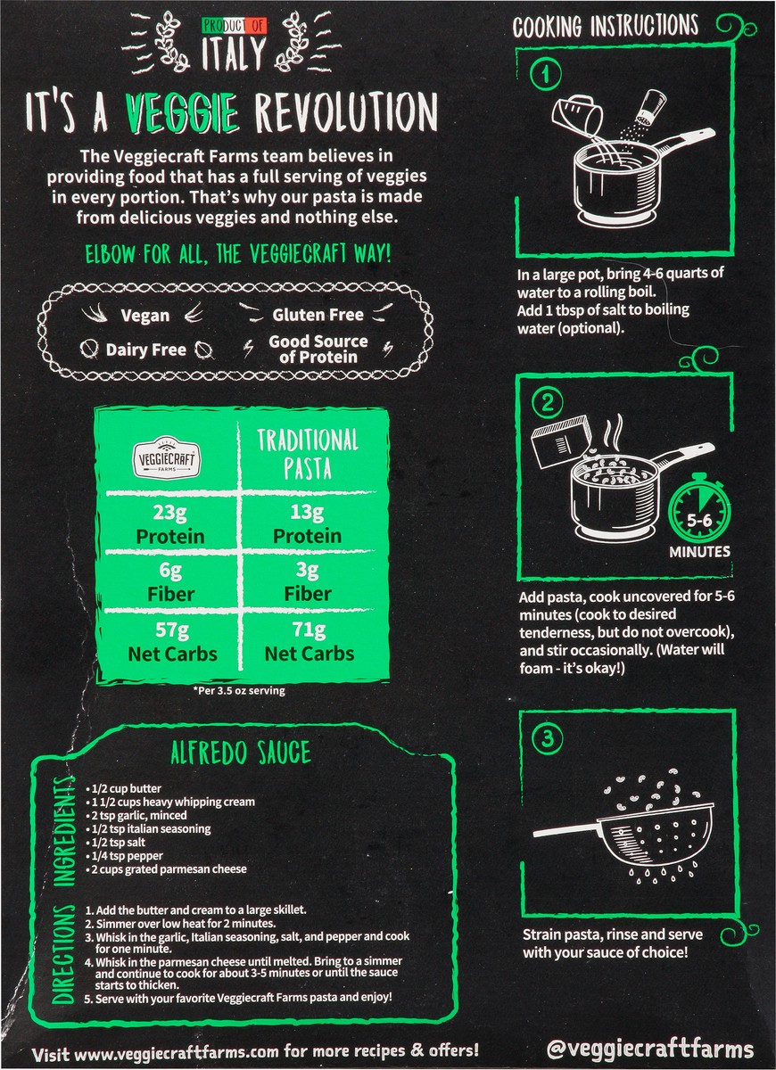 slide 2 of 9, Veggiecraft Cauliflower Elbow 8oz, 8 oz