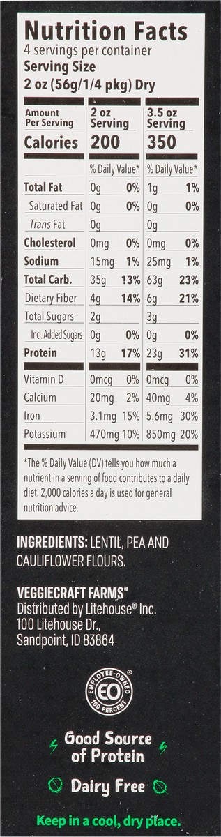 slide 7 of 9, Veggiecraft Cauliflower Elbow 8oz, 8 oz