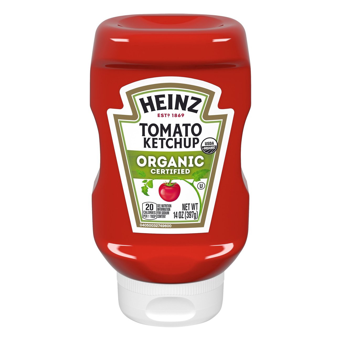 slide 1 of 1, Heinz Organic Tomato Ketchup, 14 oz