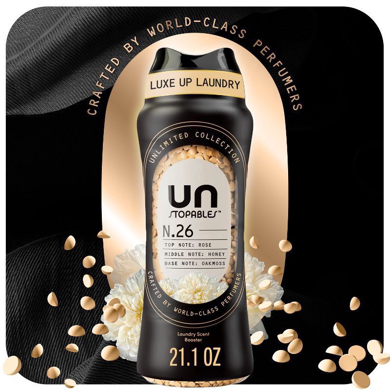 slide 8 of 14, Downy Unstopables Unlimited Scent Booster Beads Laundry Additives - Rose Honey Oakmoss - 21.1oz, 21.1 oz