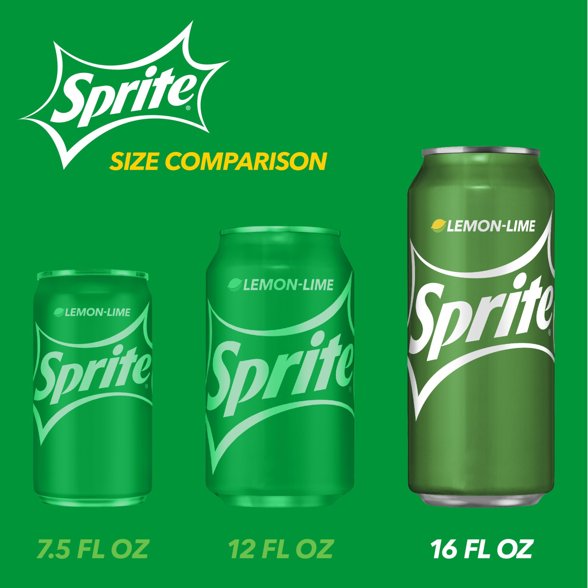 slide 2 of 11, Sprite Can- 16 fl oz, 16 oz