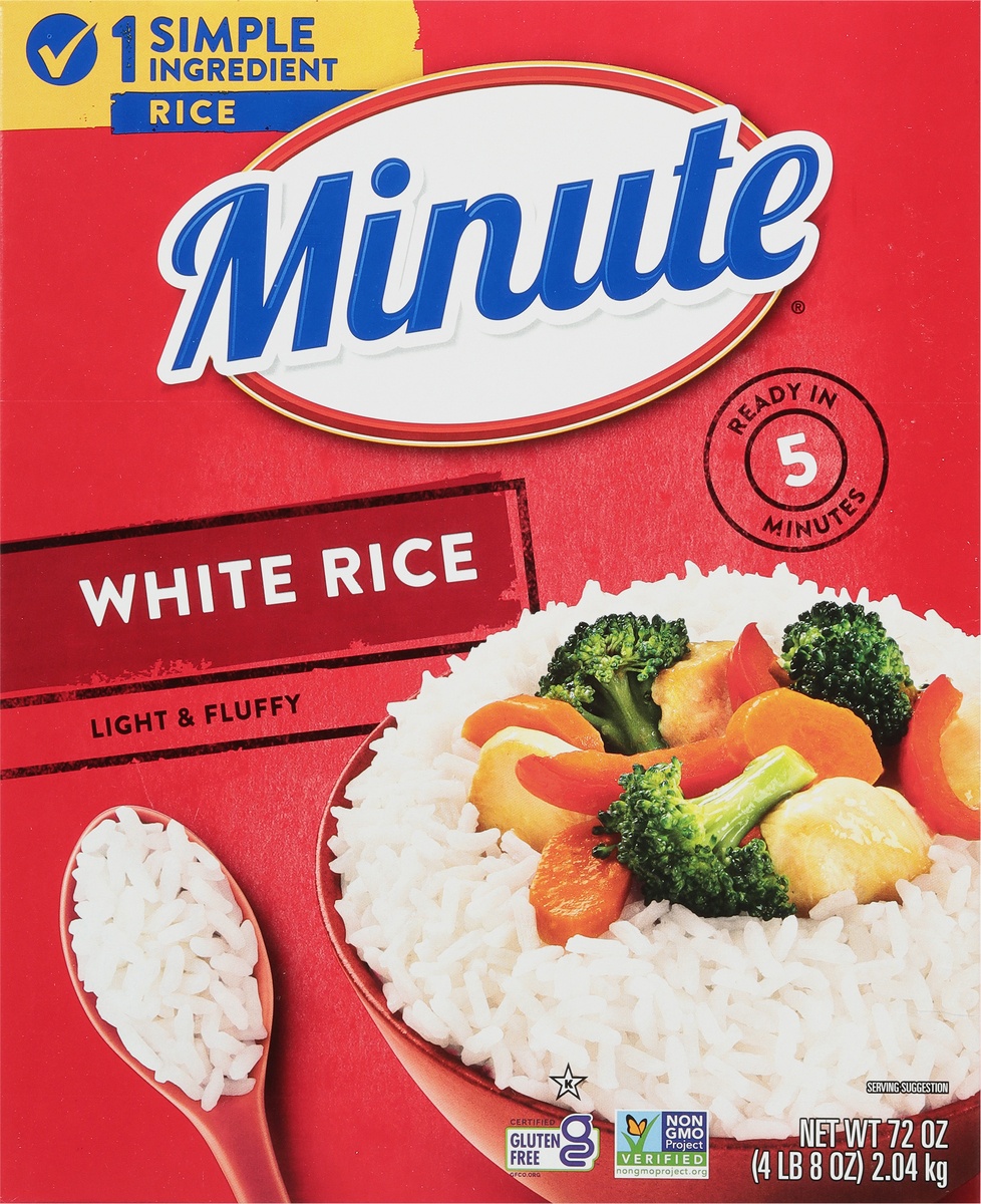 slide 9 of 11, Minute White Instant Enriched Long Grain Rice Box, 72 oz