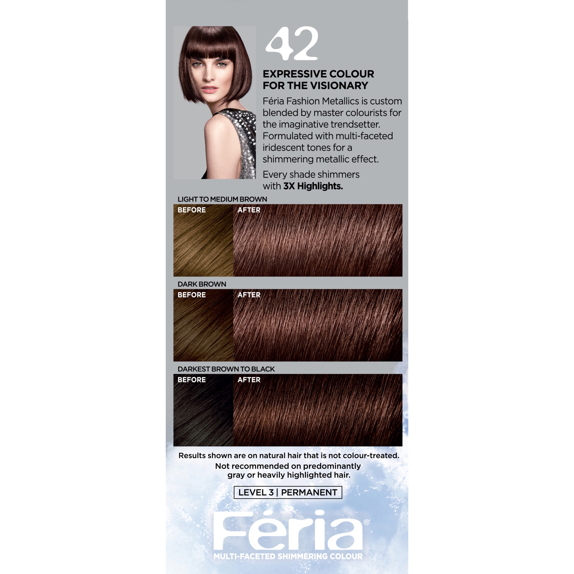 slide 5 of 8, L'Oréal Paris Feria Fashion Metallics - Dark Brown, 1 ct