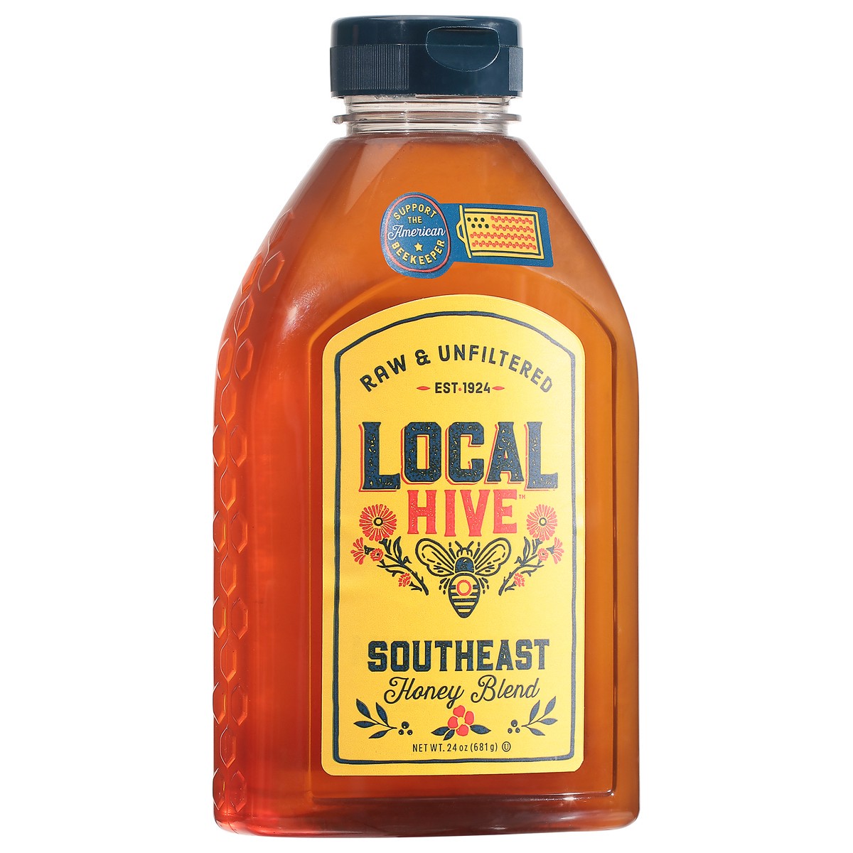 slide 7 of 9, Local Hive Southeast Raw & Unfiltered Honey Blend 24 oz, 24 oz