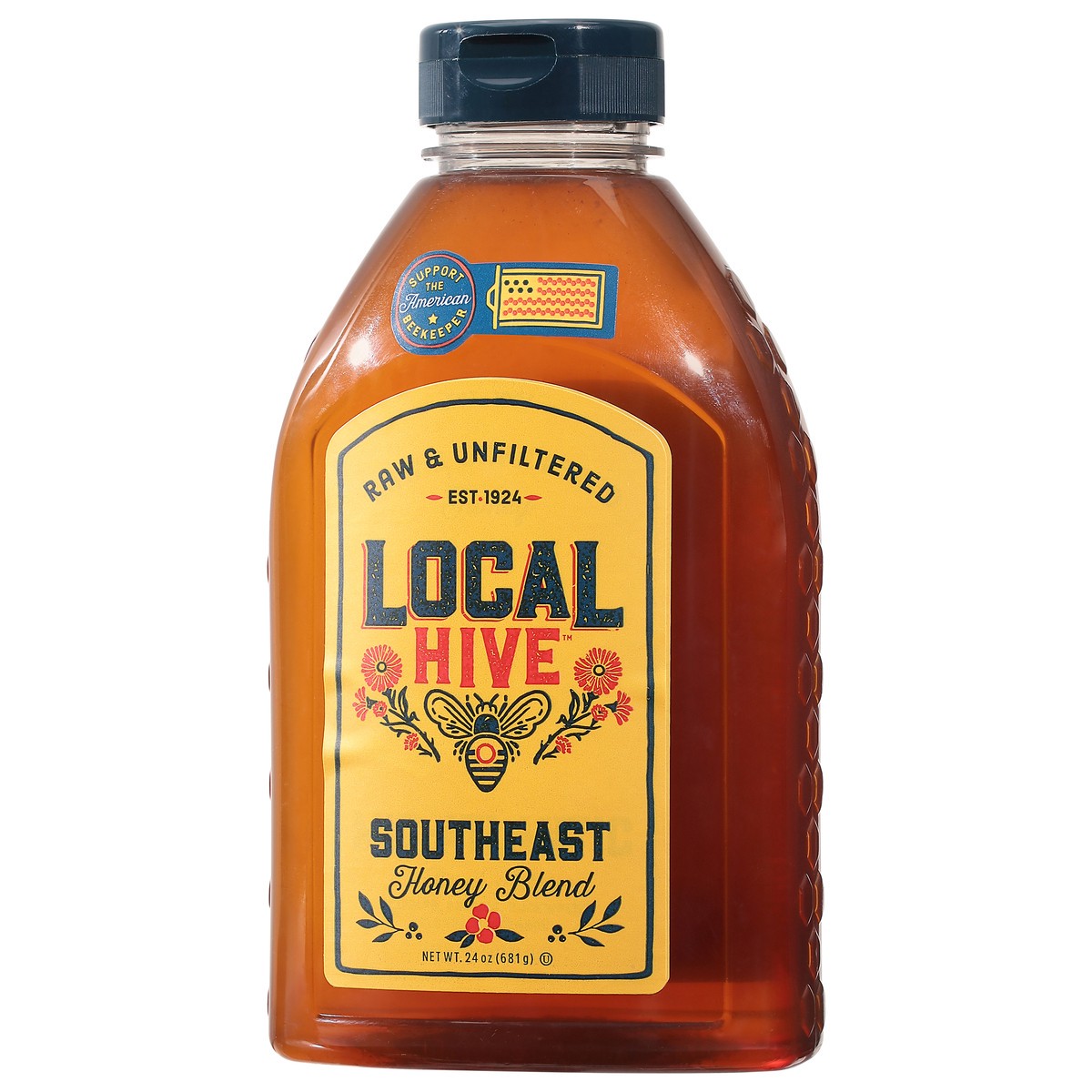 slide 4 of 9, Local Hive Southeast Raw & Unfiltered Honey Blend 24 oz, 24 oz