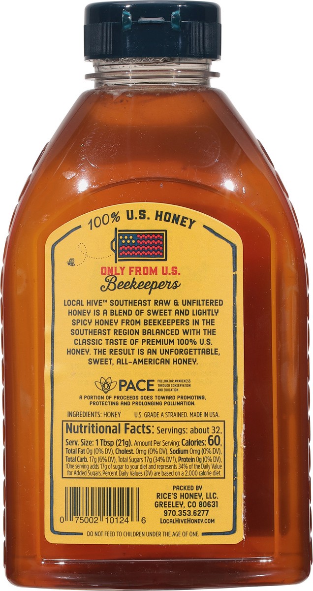 slide 3 of 9, Local Hive Southeast Raw & Unfiltered Honey Blend 24 oz, 24 oz