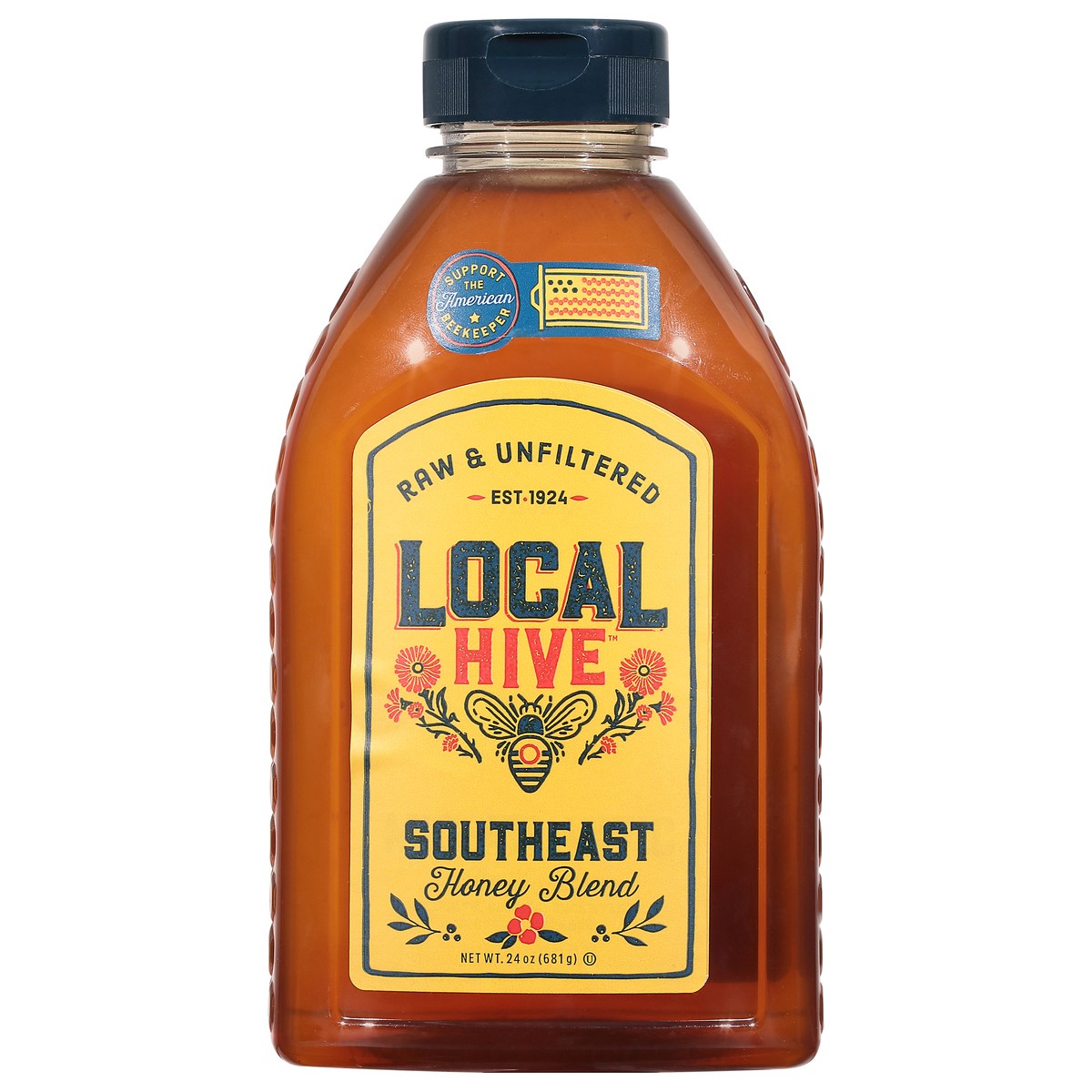 slide 1 of 9, Local Hive Southeast Raw & Unfiltered Honey Blend 24 oz, 24 oz