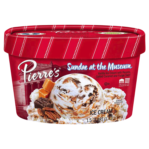 slide 1 of 1, Pierre's Pierres Ice Cream Sundae at the Museum, 48 fl oz