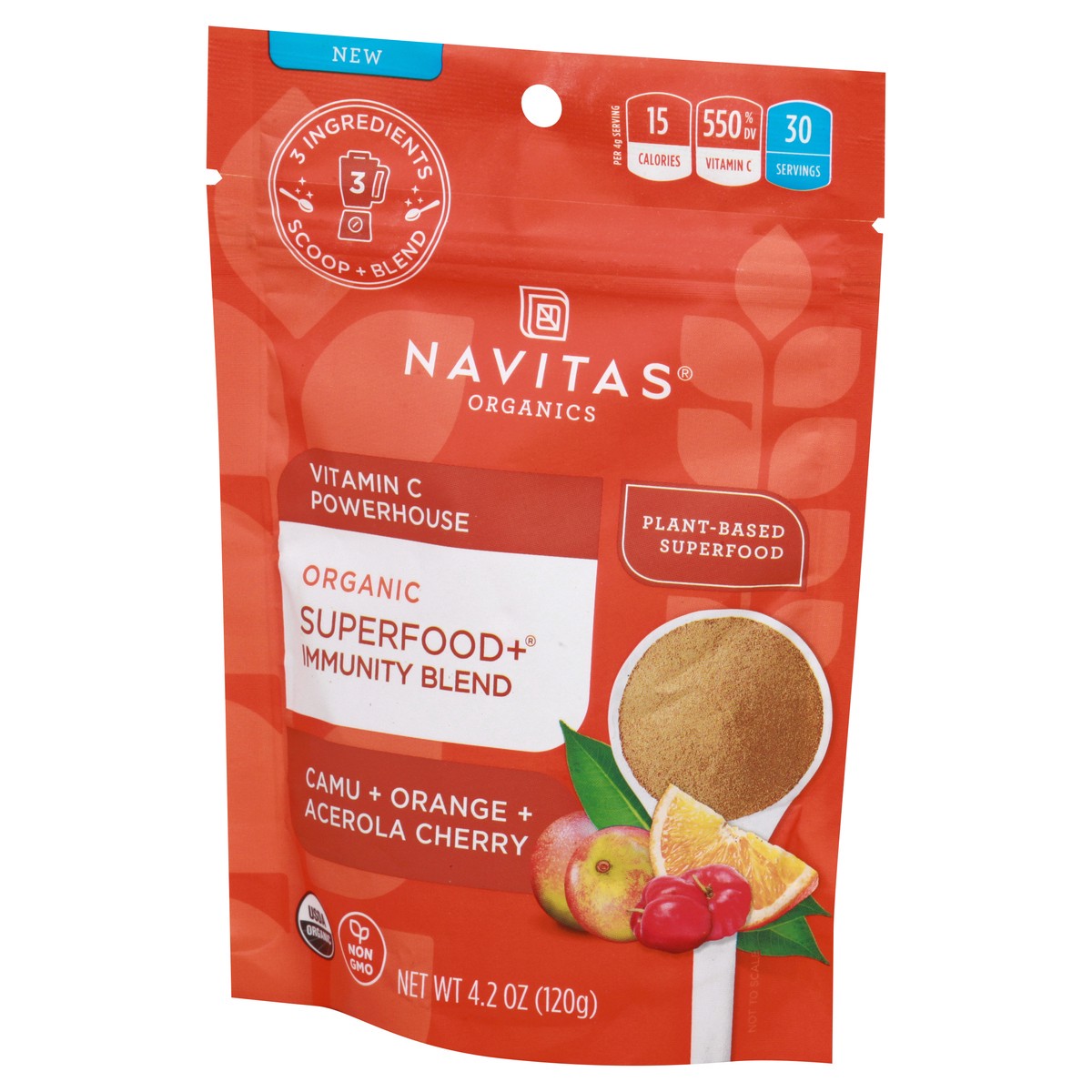 slide 8 of 9, Navitas Superfood Immunity Blend Powder, 4.2 oz