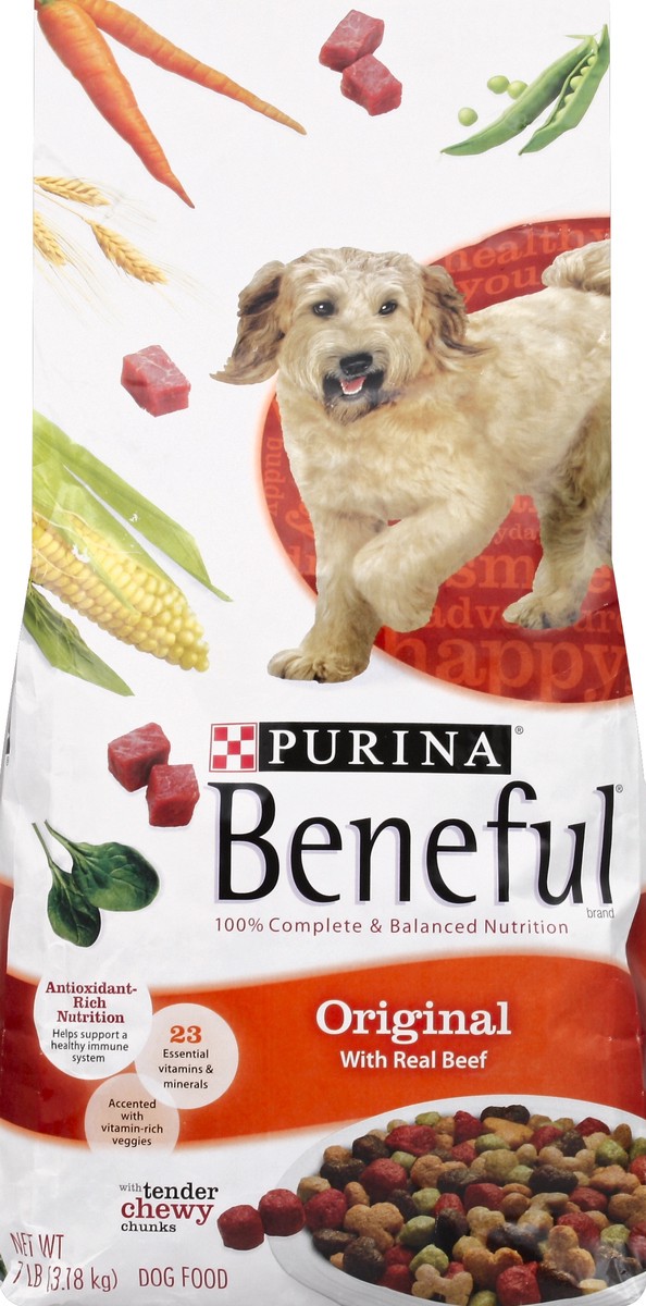 slide 5 of 6, Purina Beneful Dog Food Original With Real Beef, 7 lb