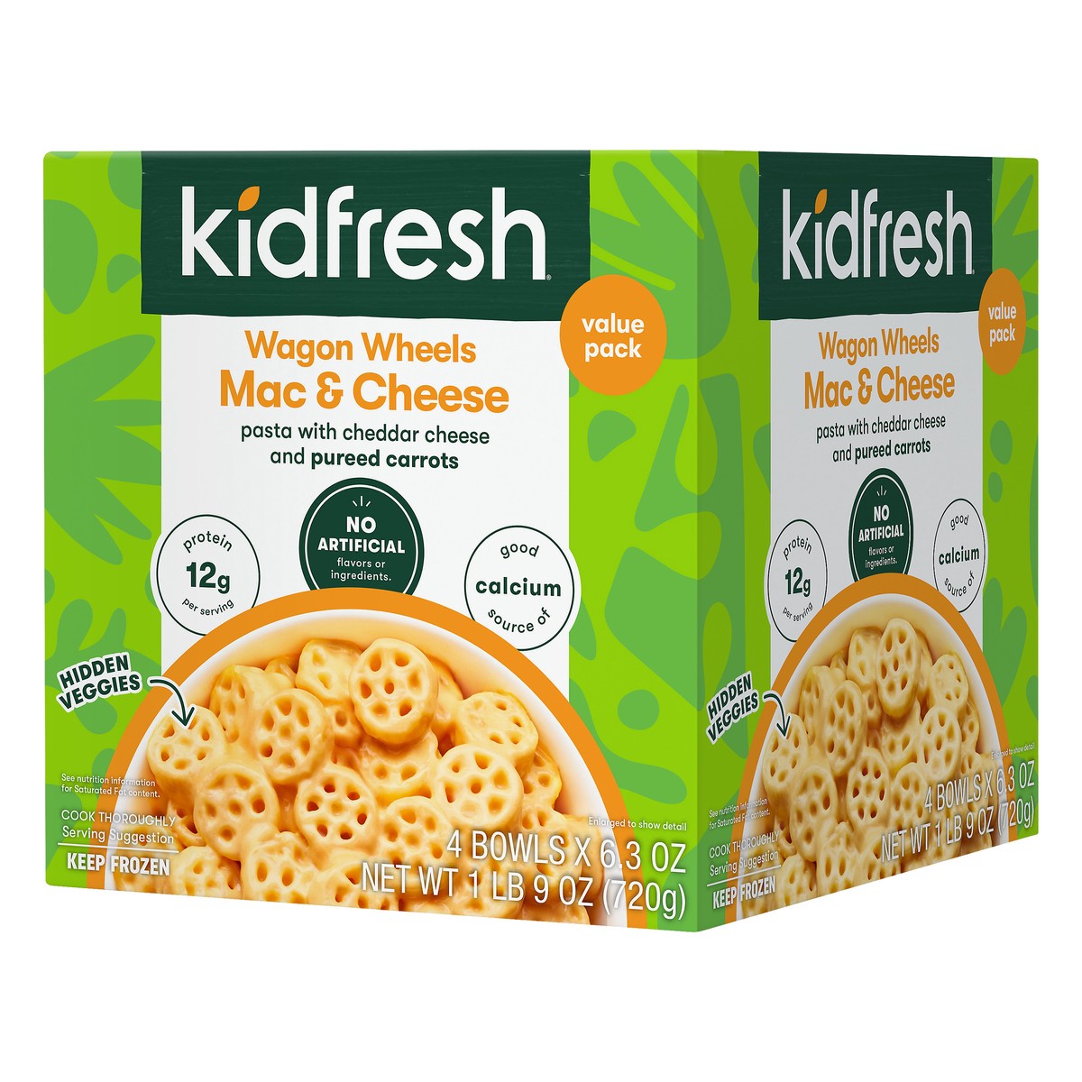 slide 8 of 8, Kidfresh Value Pack Wagon Wheels Mac & Cheese 4 ea, 4 ct