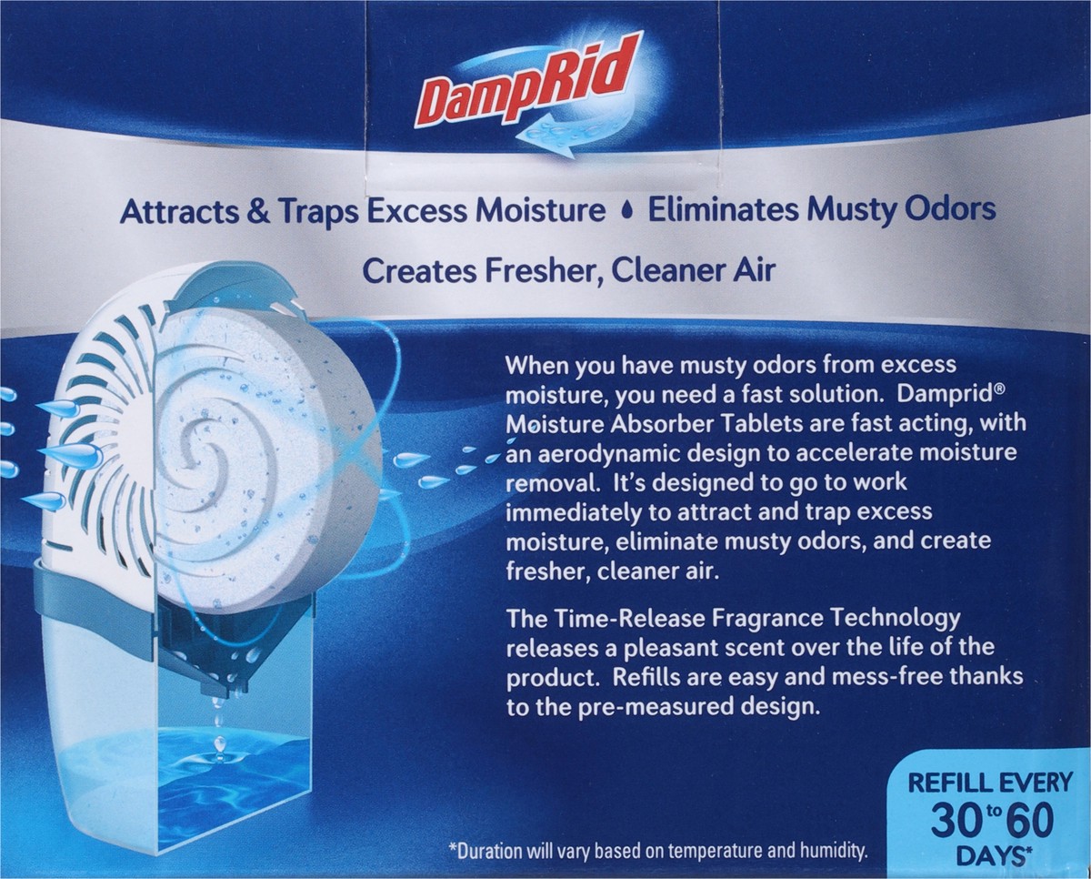 slide 4 of 12, DampRid Tablets Fresh Scent Moisture Absorber Refill Pack 2 - 15.87 oz Refill Tabs, 2 ct