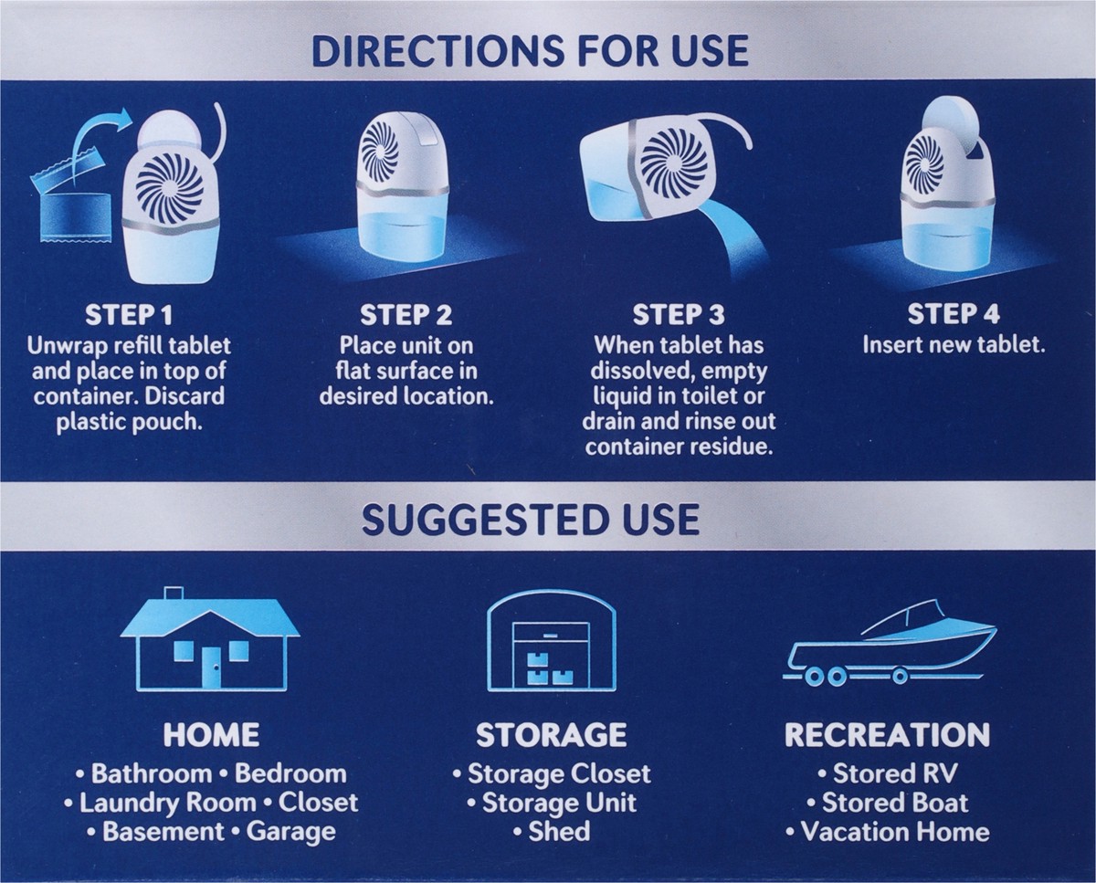 slide 10 of 12, DampRid Tablets Fresh Scent Moisture Absorber Refill Pack 2 - 15.87 oz Refill Tabs, 2 ct