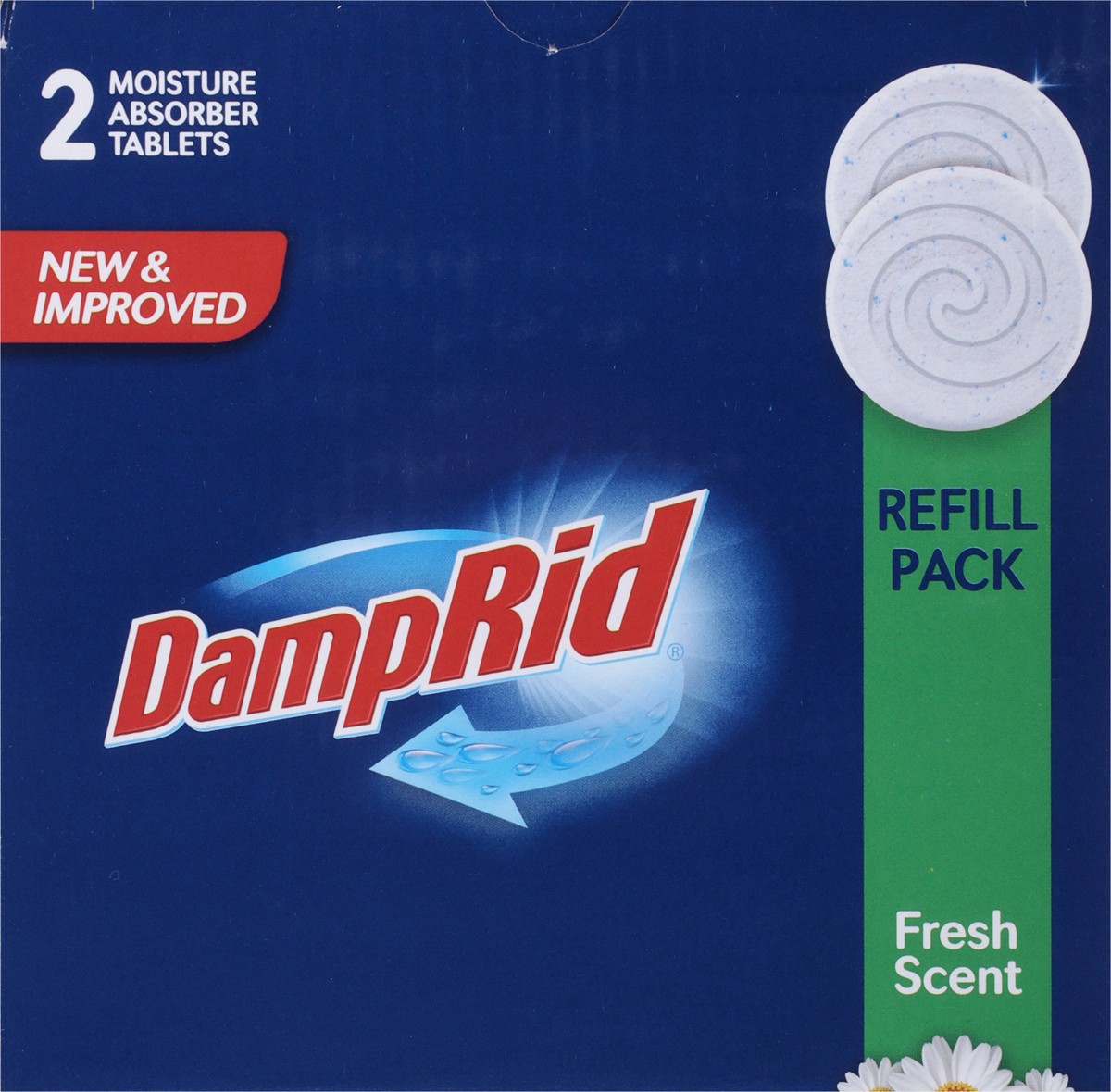 slide 3 of 12, DampRid Tablets Fresh Scent Moisture Absorber Refill Pack 2 - 15.87 oz Refill Tabs, 2 ct