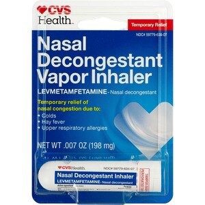 slide 1 of 1, CVS Health Nasal Decongestant Vapor Inhaler, 1 ct