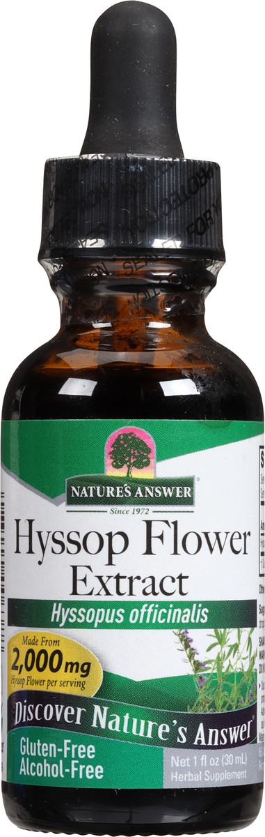 slide 3 of 9, Nature's Answer 2000 mg Hyssop Flower Extract 1 fl oz, 1 fl oz