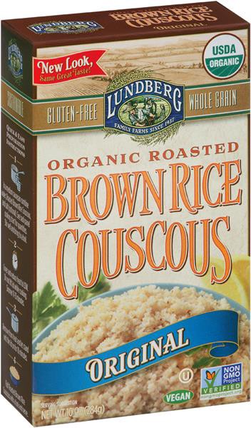 slide 1 of 1, Lundberg Original Organic Roasted Brown Rice Couscous, 10 oz