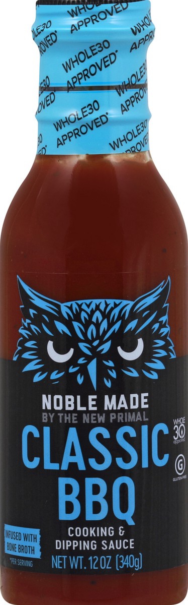 slide 8 of 9, Noble Made Less-Sugar Original BBQ Sauce 13 oz, 12 fl oz