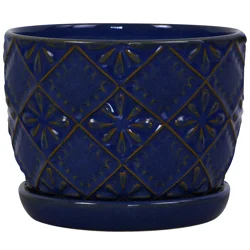 Estes 10 in Planter Dark Blue
