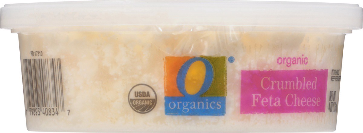 slide 4 of 9, O Organics Organic Cheese Feta Crumbled, 4 oz