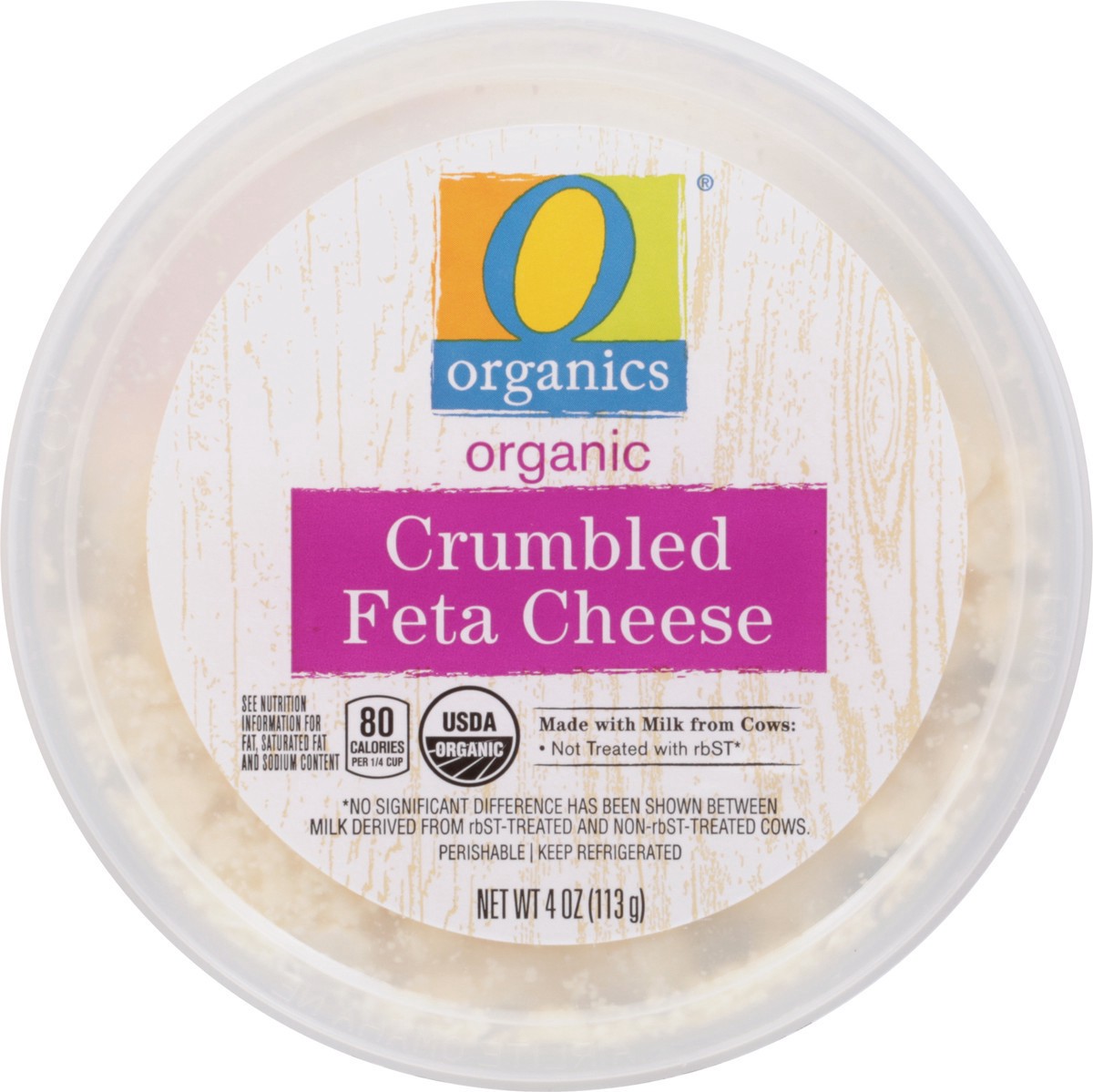 slide 5 of 9, O Organics Organic Cheese Feta Crumbled, 4 oz