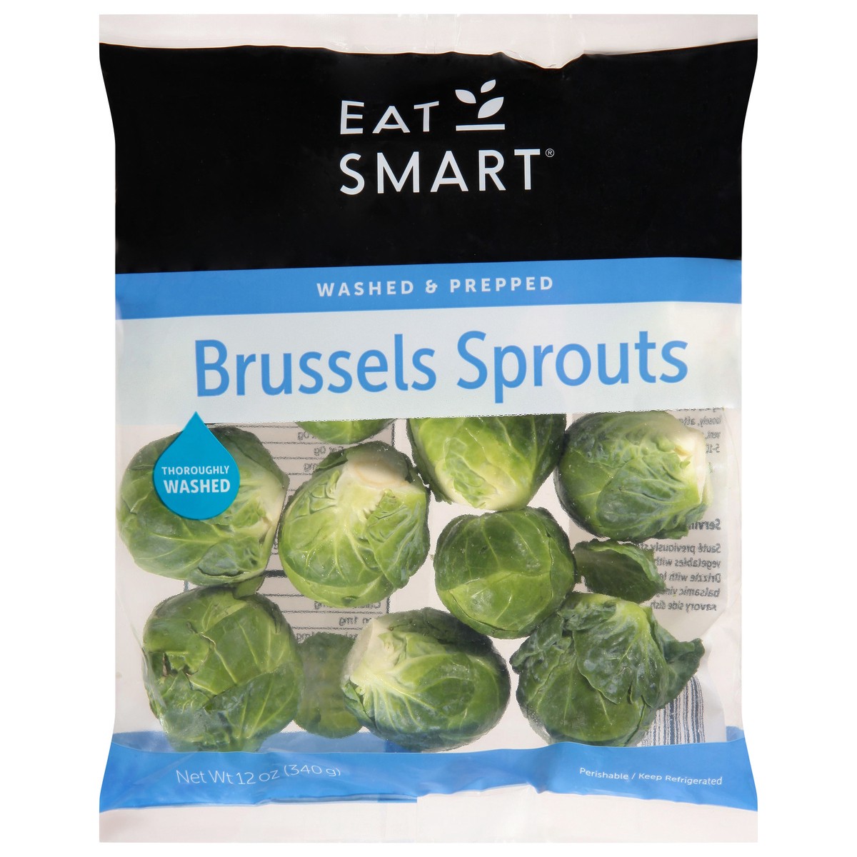 slide 1 of 9, Eat Smart Brussels Sprouts, 12 oz