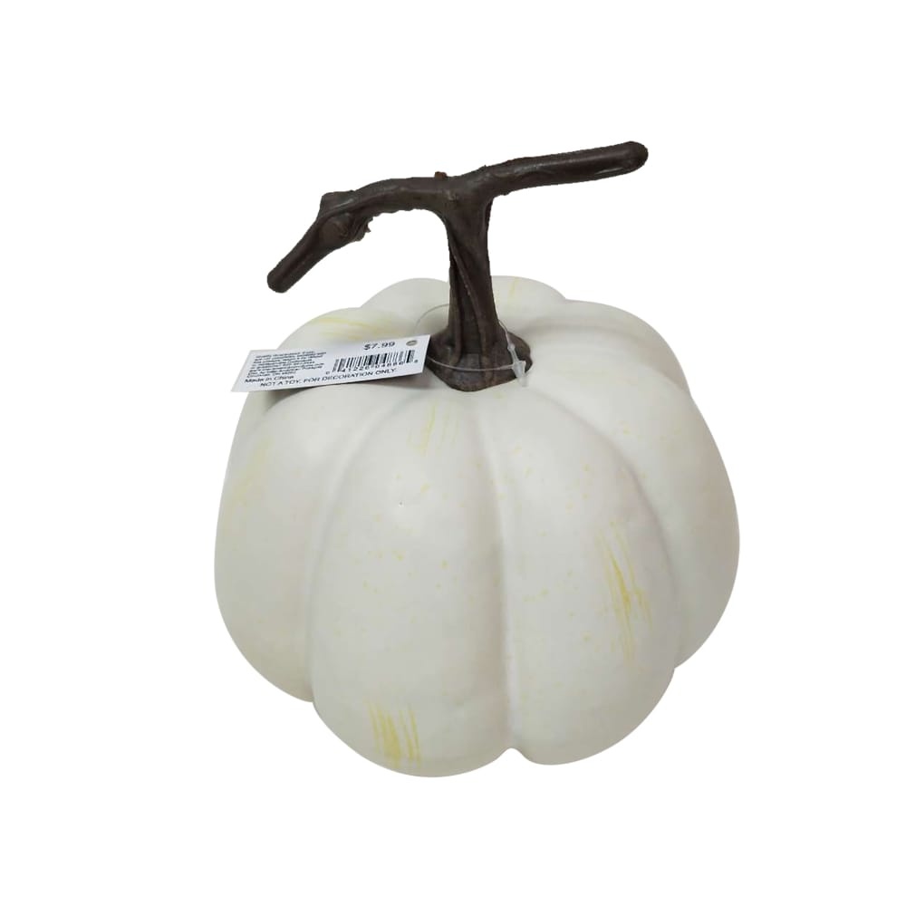 slide 1 of 1, Holiday Home Foam Pumpkin - Ivory, 5 in