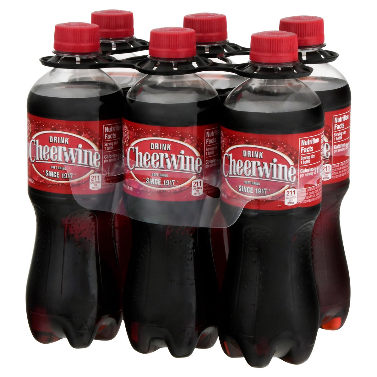 slide 7 of 9, Cheerwine Soft Drink - 6 ct, 6 ct