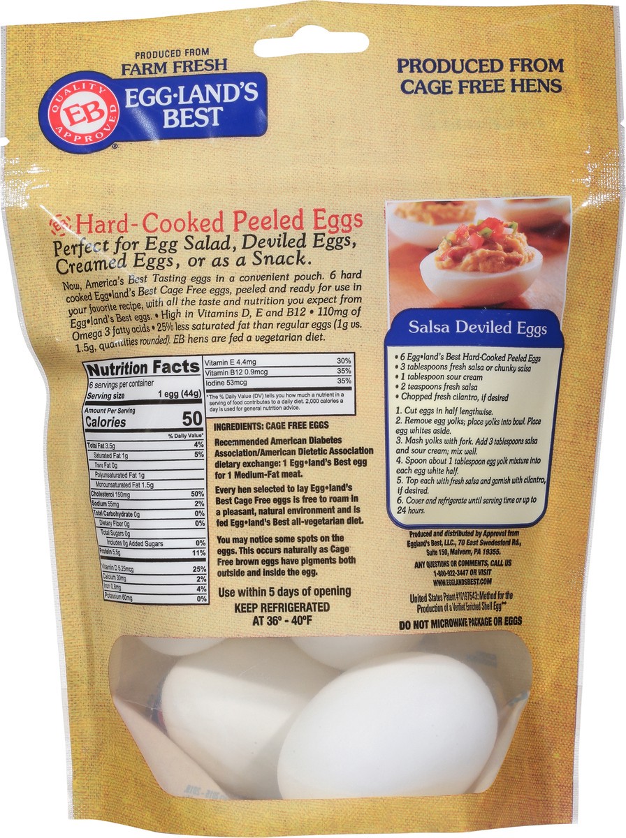 slide 5 of 9, Eggland's Best Cage Free Hard-Cooked Peeled Eggs, 6 ct
