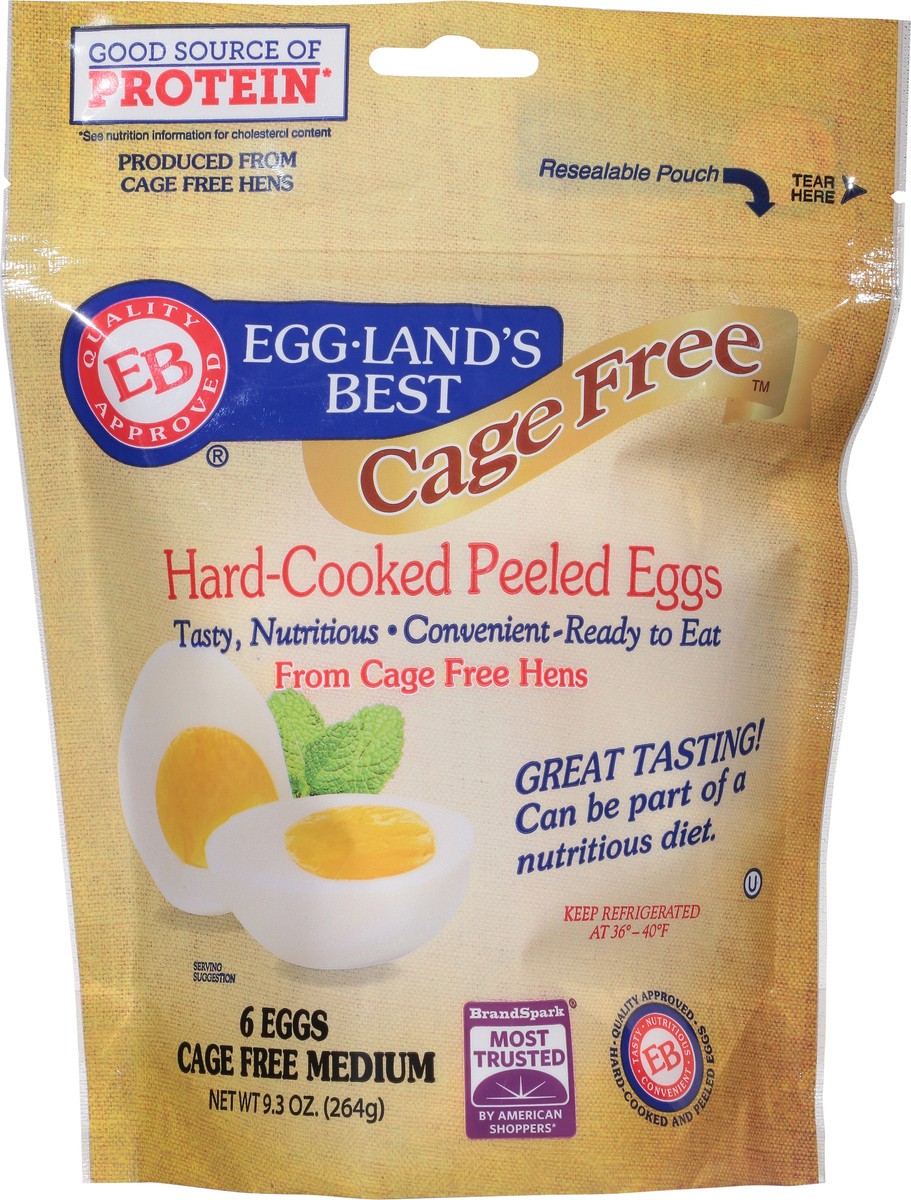slide 6 of 9, Eggland's Best Cage Free Hard-Cooked Peeled Eggs, 6 ct