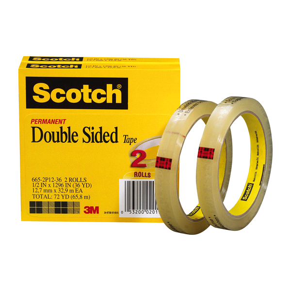 slide 1 of 2, Scotch Double-Sided Tape, 2 ct