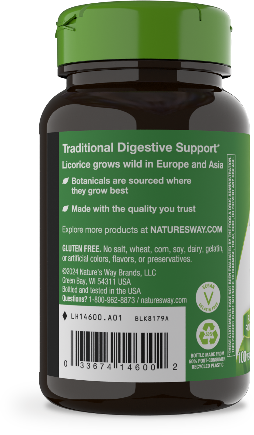 slide 4 of 4, Nature's Way Licorice Root, 100 ct